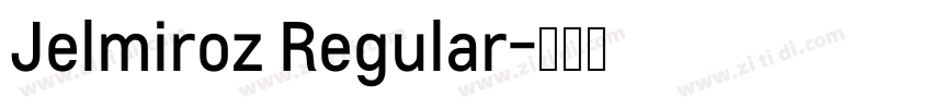 Jelmiroz Regular字体转换
